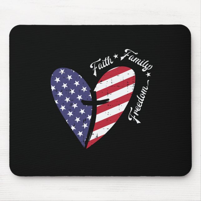 4. Juli Patriotic Chr. Mousepad (Vorne)