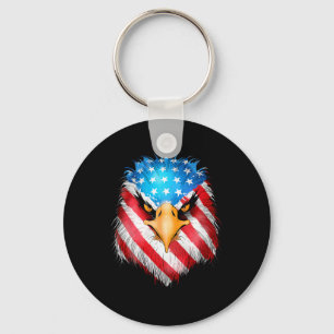 4. Juli Patriotic Eagle US-amerikanische Fahne Män Schlüsselanhänger