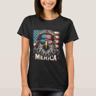 4. Juli Patriotic Funny Eagle 4. Juli USA Mer T-Shirt