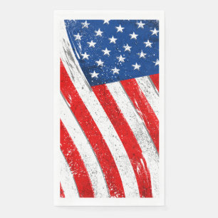 4. Juli Patriotic Paper Gasttuch Serviette