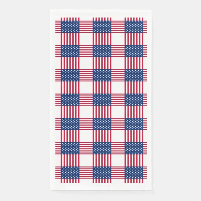 4. Juli Patriotic Paper Gasttuch Serviette (Vorderseite)