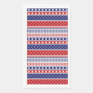 4. Juli Patriotic Paper Gasttuch Serviette