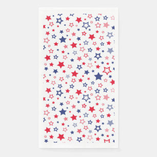 4. Juli Patriotic Paper Gasttuch Serviette