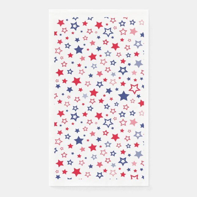 4. Juli Patriotic Paper Gasttuch Serviette (Vorderseite)