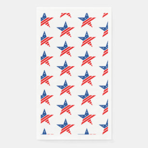 4. Juli Patriotic Paper Gasttuch Serviette