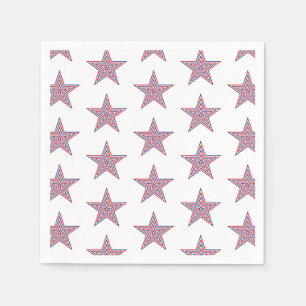 4. Juli Patriotic Paper Napkins Serviette