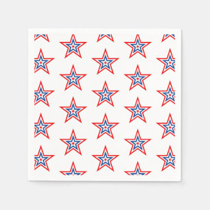 4. Juli Patriotic Paper Napkins Serviette