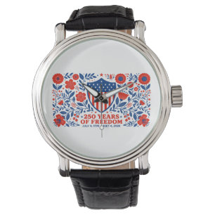 4. Juli Patriotisch 250. Jubiläum 250 Jahre Armbanduhr