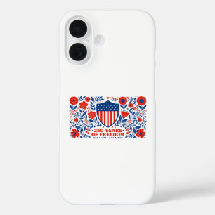 4. Juli Patriotisch 250. Jubiläum 250 Jahre iPhone 16 Hülle