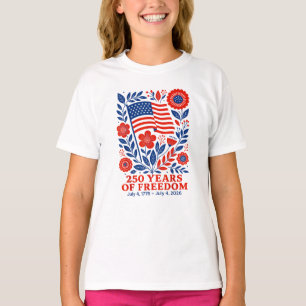 4. Juli Patriotisch 250. Jubiläum 250 Jahre T-Shirt