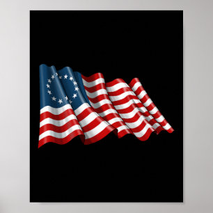 4. Juli Patriotische 13 Kolonien Poster