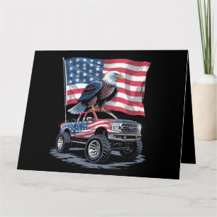 4. Juli Patriotische amerikanische Flagge Adler US Karte