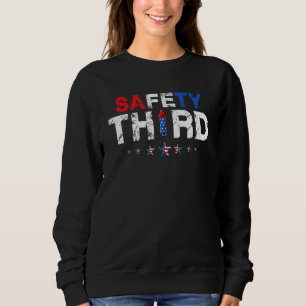 4. Juli Patriotische Feuerwerksicherheit Dritter 1 Sweatshirt