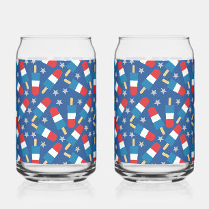 4. Juli Patriotische Popsikel Dosenglas