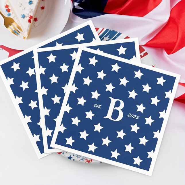 4. Juli Patriotische US Flagge Serviette (4th Of July Patriotic Stars and Stripes Napkins)