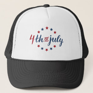 4. Juli Patriotische USA Sterne Unabhängigkeit Truckerkappe