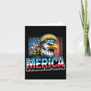 4. Juli Patriotischer Lustiger Adler 4. Juli USA M Karte