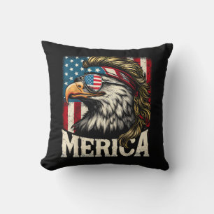 4. Juli Patriotischer Lustiger Adler 4. Juli USA M Kissen