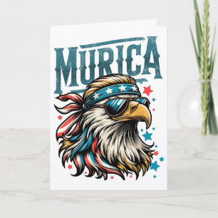 4. Juli Patriotischer Lustiger Adler 4. Juli USA W Karte