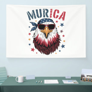 4. Juli Patriotischer Lustiger Adler USA Banner