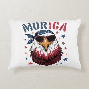 4. Juli Patriotischer Lustiger Adler USA Dekokissen