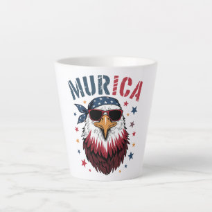 4. Juli Patriotischer Lustiger Adler USA Milchtasse