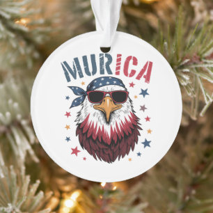 4. Juli Patriotischer Lustiger Adler USA Ornament