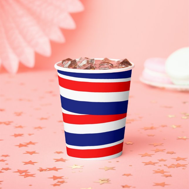 4. Juli Patriotischer Papiercup Pappbecher (Insitu)