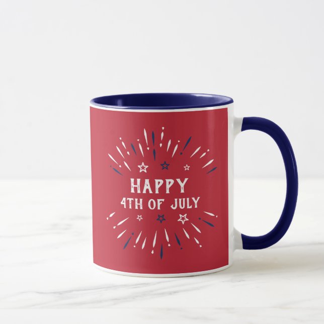 4. Juli Patriotischer Tag der amerikanischen Unabh Tasse (Rechts)