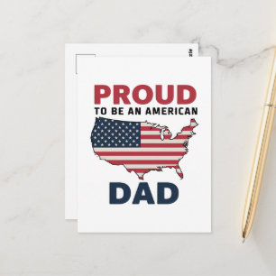4. Juli Patriotischer Vatertag Postkarte