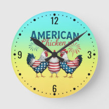 4. Juli Patriotisches Amerikanisches Hühnerdesign