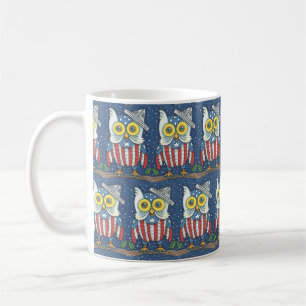 4. JULI PATRIOTISCHES HOOT OWL, KLASSISCHE TASSE