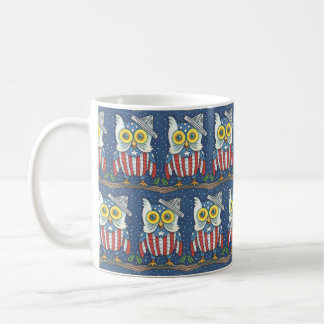 4. JULI PATRIOTISCHES HOOT OWL, KLASSISCHE TASSE