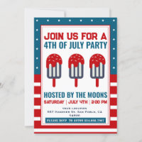 4. Juli Patriotisches Ice Cream Pop Party