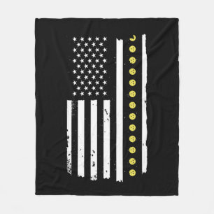 4. Juli Pickleball Patriotic Flag Geschenke Fleecedecke