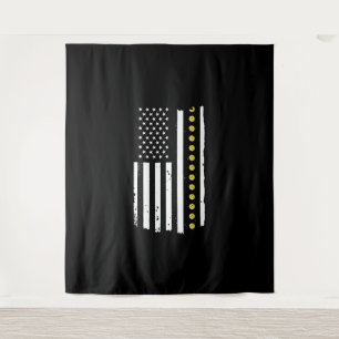 4. Juli Pickleball Patriotic Flag Geschenke Wandteppich