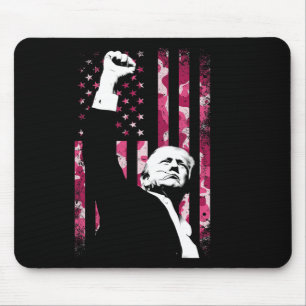 4. Juli Pink Camo Tarnmuster Us Flagge Faust Kampf Mousepad