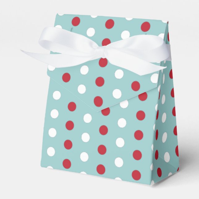 4. Juli Polka Dot Pattern Gefälligkeitsbox Geschenkschachtel (Vorderseite)
