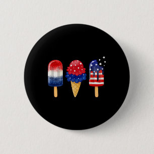 4. Juli-Popsicle-Amerikanische-Flagge-Patriotische Button