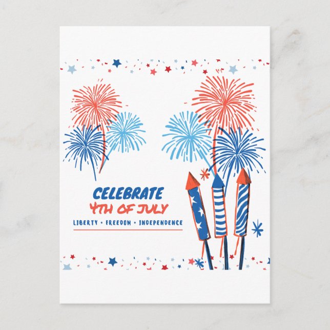 4. Juli  Postkarte (Vorderseite)