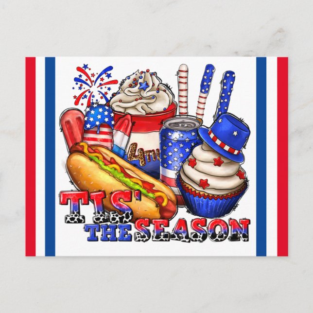 4. Juli  Postkarte (Vorderseite)