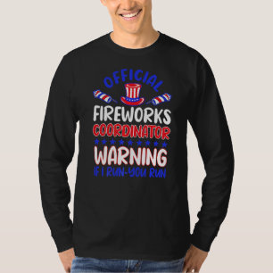 4. Juli Pyrotechnics Feuerwerk Koordinator Amme T-Shirt