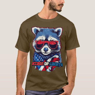 4. Juli Raccoon Raccoon der Freiheit 1 T-Shirt