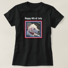 4. Juli Red White Blue Niedlich Dog Tragetuch Scar T-Shirt