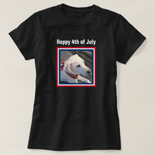 4. Juli Red White Blue Niedlich Dog Tragetuch Scar T-Shirt