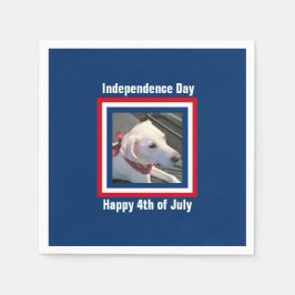 4. Juli Red, White, Blue Niedlich Dog Wear Scarf Serviette