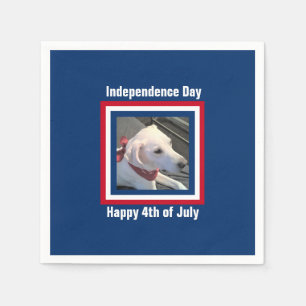 4. Juli Red, White, Blue Niedlich Dog Wear Scarf Serviette