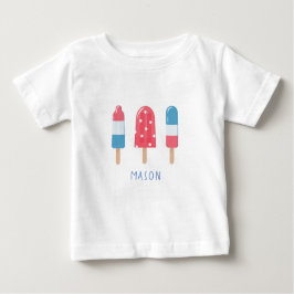 4. Juli Red White Blue Popsicle T - Shirt