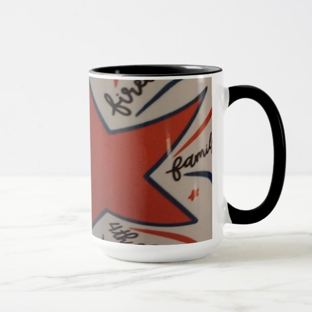4. Juli rot weiß und blau Tasse (Rechts)