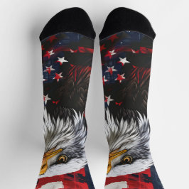 4. Juli Rote und Blaue Socken